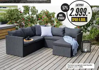 My Home Pisciotta Loungesæt med Hynder tilbud