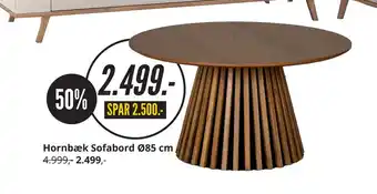 Hornbæk Sofabord Ø85 cm