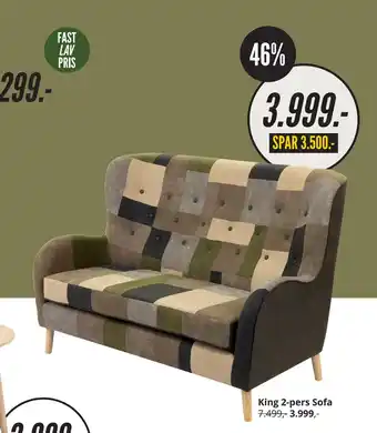 My Home King 2-pers Sofa tilbud