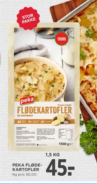 MENY PEKA FLØDEKARTOFLER tilbud