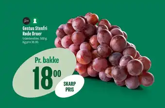 Gestus Stenfri Røde Druer