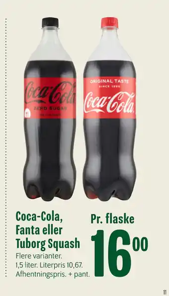 Min Købmand Coca-Cola, Fanta eller Tuborg Squash tilbud
