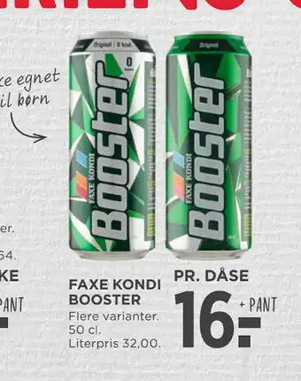 MENY FAXE KONDI BOOSTER tilbud