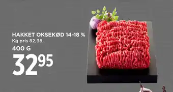 MENY HAKKET OKSEKØD 14-18 % tilbud