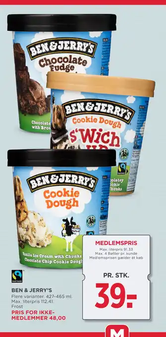 MENY BEN & JERRY’S tilbud