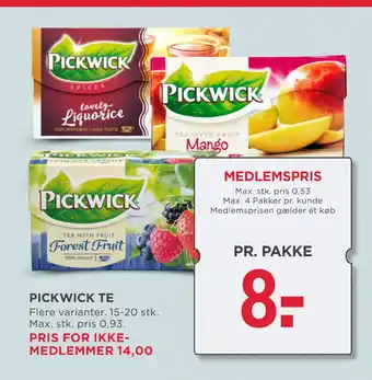 MENY PICKWICK TE tilbud