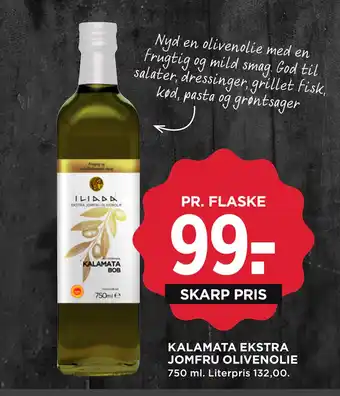 MENY KALAMATA EKSTRA JOMFRU OLIVENOLIE tilbud