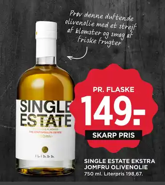 SINGLE ESTATE EKSTRA JOMFRU OLIVENOLIE