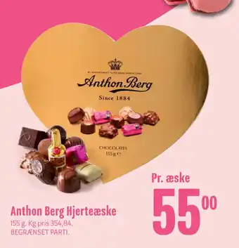 Min Købmand Anthon Berg Hjerteæske tilbud