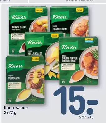 REMA 1000 Knorr sauce 3x22 g tilbud