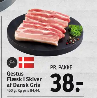 SPAR Gestus Flæsk i Skiver af Dansk Gris tilbud