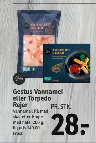 SPAR Gestus Vannamei eller Torpedo Rejer tilbud