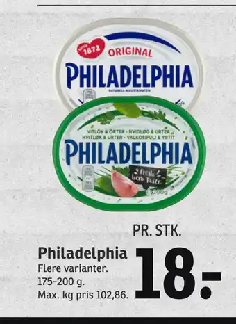 SPAR Philadelphia tilbud