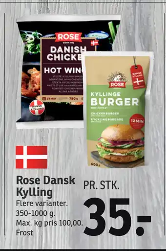 SPAR Rose Dansk Kylling tilbud