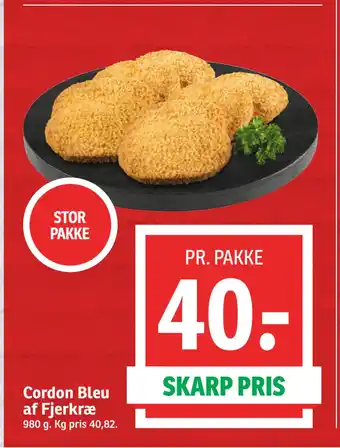Cordon Bleu af Fjerkræ