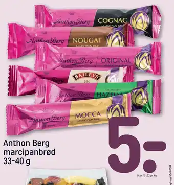 REMA 1000 Anthon Berg marcipanbrød 33-40 g tilbud