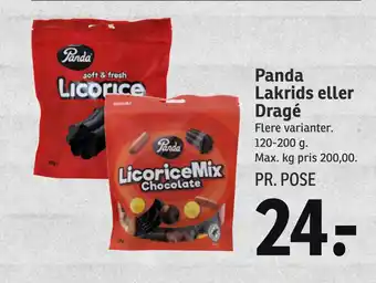 SPAR Panda Lakrids eller Dragé tilbud