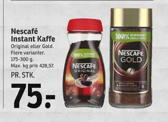 SPAR Nescafé Instant Kaffe tilbud