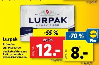 Lidl Lurpak tilbud
