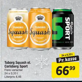 Fakta Tyskland Tuborg Squash el. Carlsberg Sport tilbud