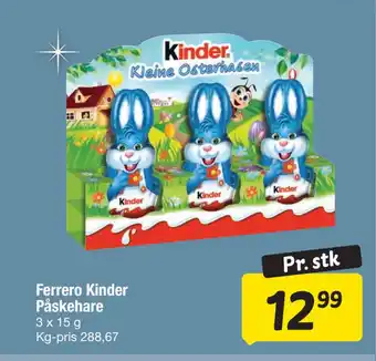 Fakta Tyskland Ferrero Kinder Påskehare tilbud