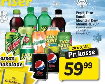 Fakta Tyskland Pepsi, Faxe Kondi, Mountain Dew, Mirinda el. 7UP tilbud