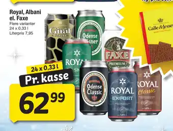 Fakta Tyskland Royal, Albani el. Faxe tilbud