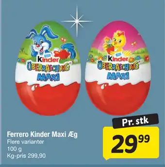 Fakta Tyskland Ferrero Kinder Maxi Æg tilbud