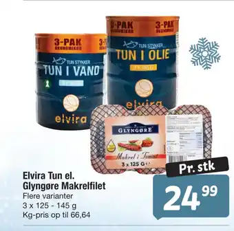 Fakta Tyskland Elvira Tun el. Glyngøre Makrelfilet tilbud