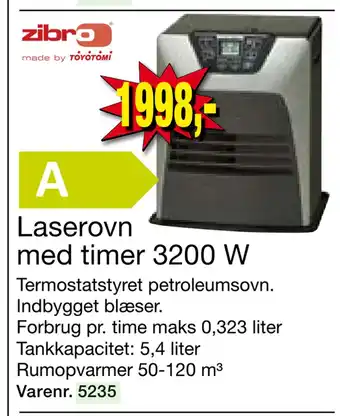 Harald Nyborg Laserovn med timer 3200 W tilbud