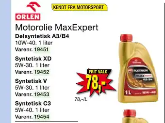 Harald Nyborg Motorolie MaxExpert tilbud