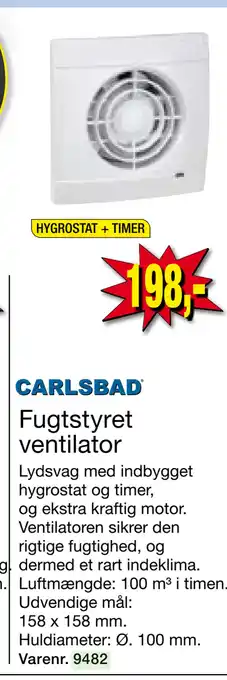 Harald Nyborg Fugtstyret ventilator tilbud