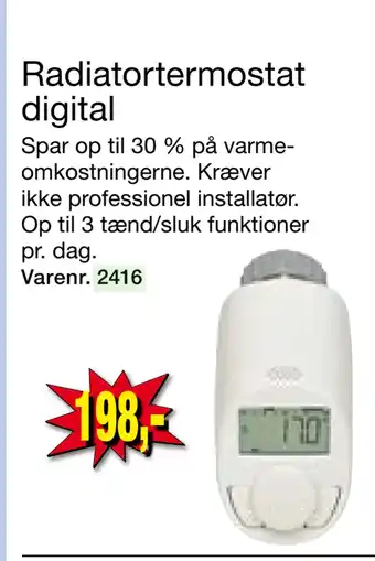 Harald Nyborg Radiatortermostat digital tilbud