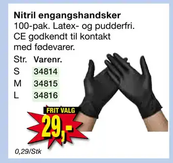 Harald Nyborg Nitril engangshandsker tilbud