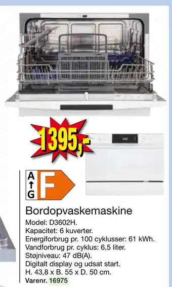 Harald Nyborg Bordopvaskemaskine tilbud