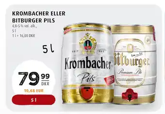 Scandinavian Park KROMBACHER ELLER BITBURGER PILS tilbud