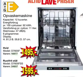 Harald Nyborg Opvaskemaskine tilbud