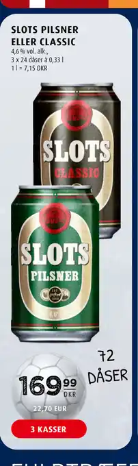 Scandinavian Park SLOTS PILSNER ELLER CLASSIC tilbud
