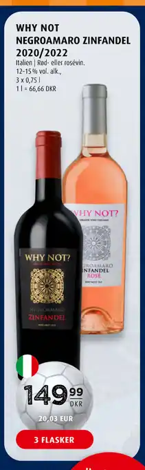 Scandinavian Park WHY NOT NEGROAMARO ZINFANDEL 2020/2022 tilbud