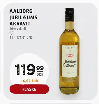Scandinavian Park AALBORG JUBILÆUMS AKVAVIT tilbud