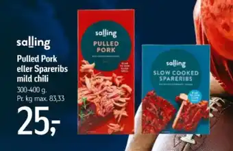 Føtex salling Pulled Pork eller Spareribs mild chili tilbud