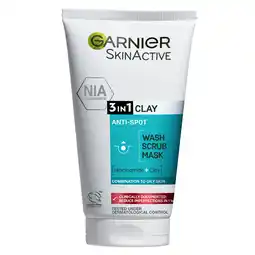 Matas Skin Active Pure Active 3 in 1 Rens Scrub og Maske tilbud