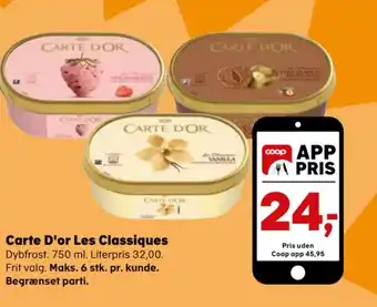 Kvickly Carte D'or Les Classiques tilbud