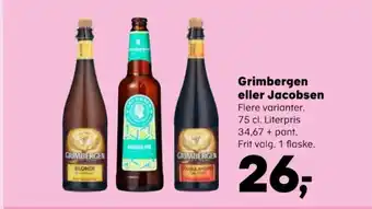 Kvickly Grimbergen eller Jacobsen tilbud