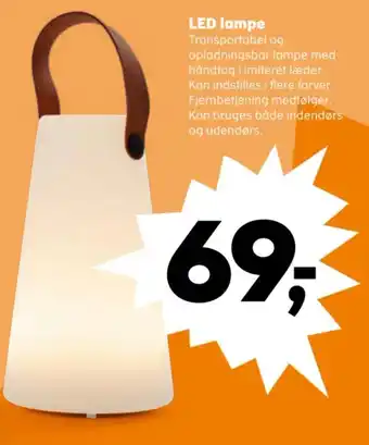 Kvickly LED lampe tilbud