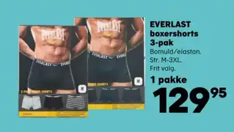 Kvickly EVERLAST boxershorts 3-pak tilbud