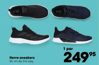 Kvickly Herre sneakers tilbud