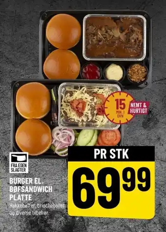Løvbjerg BURGER EL. BØFSANDWICH PLATTE tilbud