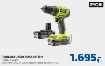 Davidsen RYOBI AKKUBOREMASKINE 18 V tilbud