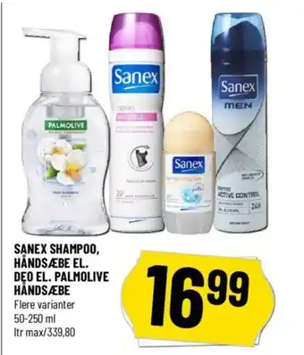 Løvbjerg SANEX SHAMPOO, HÅNDSÆBE EL. DEO EL. PALMOLIVE HÅNDSÆBE tilbud